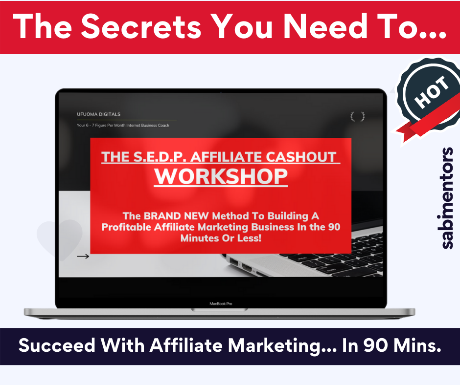 The SEDP Affiliate CashOut Workshop