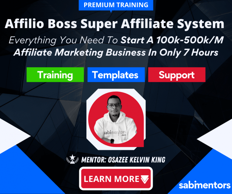Affilio Boss Super Affiliate System – The Ultimate Done For You Affiliate Marketing Solution