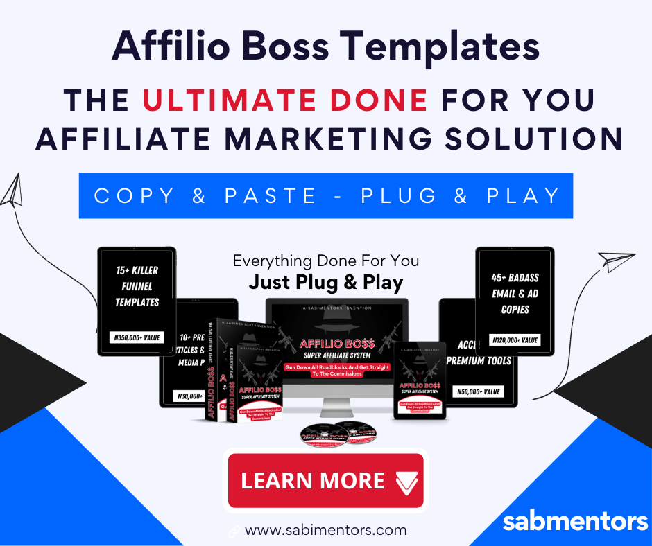 Affilio Boss Templates – The Ultimate Done For You Affiliate Marketing Solution