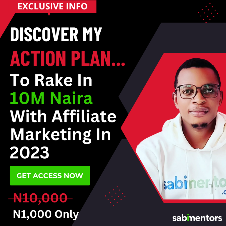 My Action Plan To Rake In At Least 10M Naira In 2023 – In Video Format