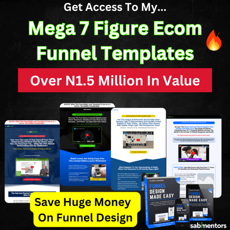 5k Offer – Mega 7 Figure Ecommerce Funnel Templates